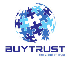 buytrust logo a globe built like a puzzle